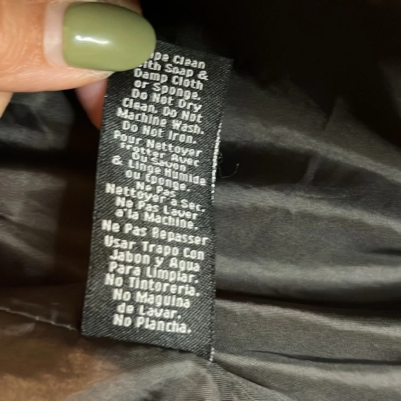 ❤️Therapy quilted faux leather jacket women’s S black cropped moto - Picture 7 of 13